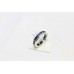 Sterling Silver 925 Women's Band Ring Natural Blue Sapphire Gem Stones P 955